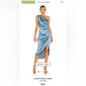 Elliatt Cassini One-Shoulder Dress in Blue